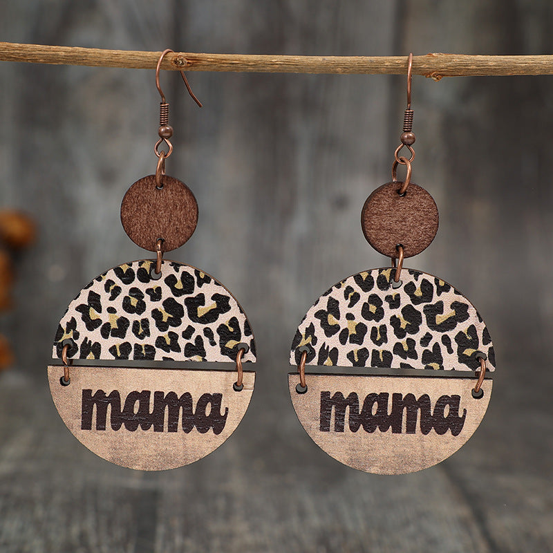 wooden-leopard-round-shape-earrings