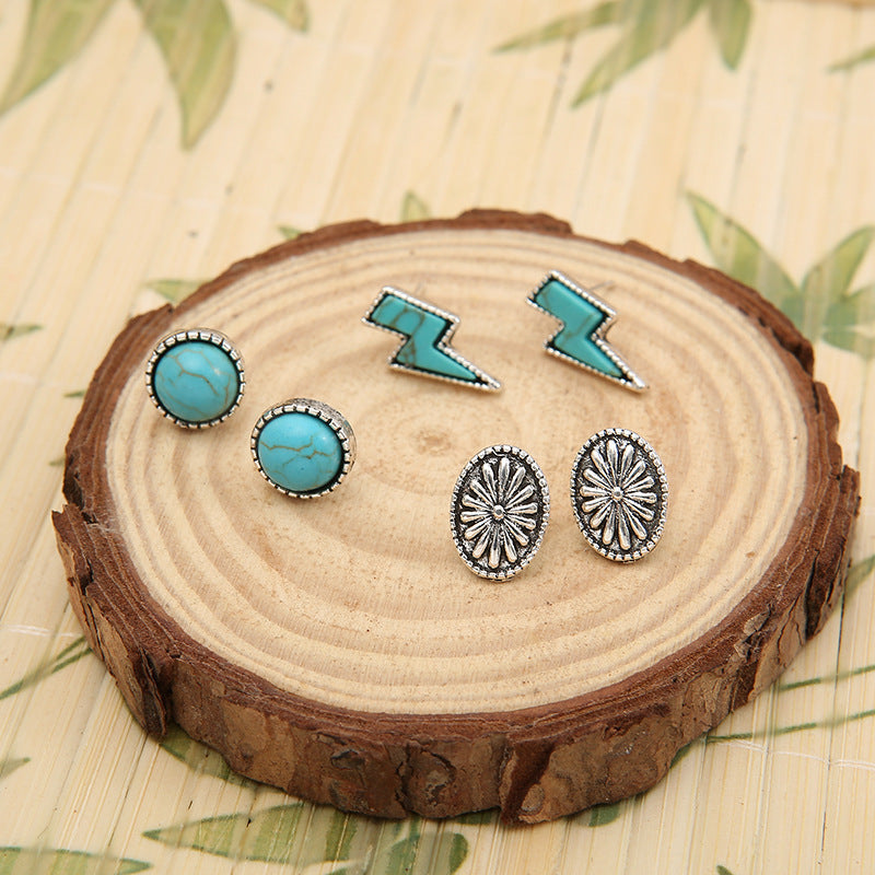 3-piece-artificial-turquoise-stud-earrings