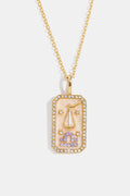 Rhinestone Constellation Pendant Copper Necklace for Women