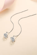 2 Carat Moissanite 925 Sterling Silver Threader Earrings for Women