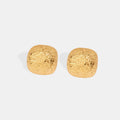 Gold-Plated Geometric Stud Earrings for Women