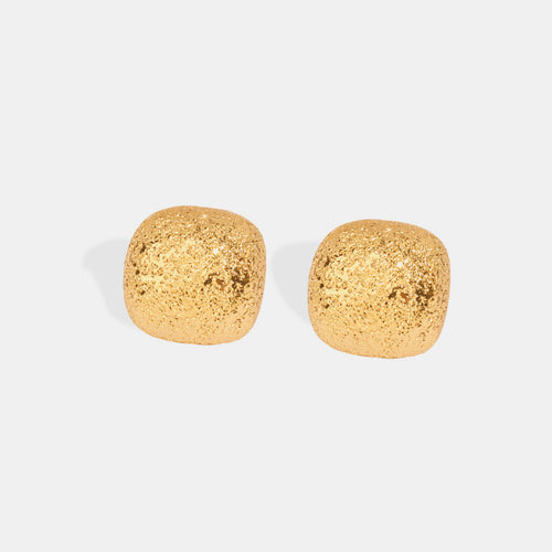 Angle Gold-Plated Geometric Stud Earrings