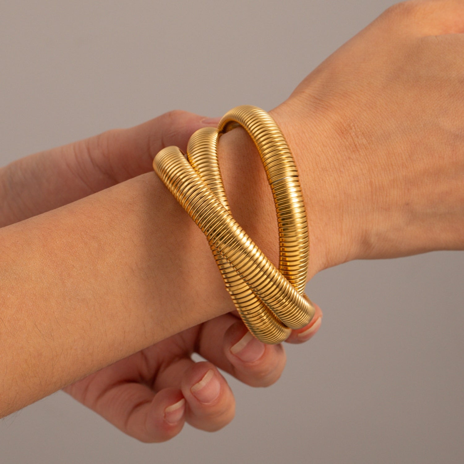 triple-intertwined-snake-stretch-bracelet