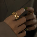 Plated Titanium Steel Ring for Women