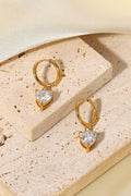 Rhinestone Gold-Plated Drop Earrings for Women